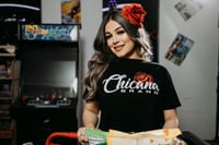 Image 1 of Rose  Black  Girl Tee