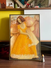 Image 1 of “Les Ombrelles”, Oil on Acrylic Base Painting on Canvas
