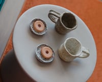 Image 2 of SMALL DISH - SPOTTY WHITE/PINK