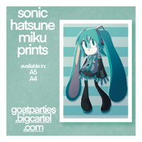 Image of Sonic Hatsune Miku Prints
