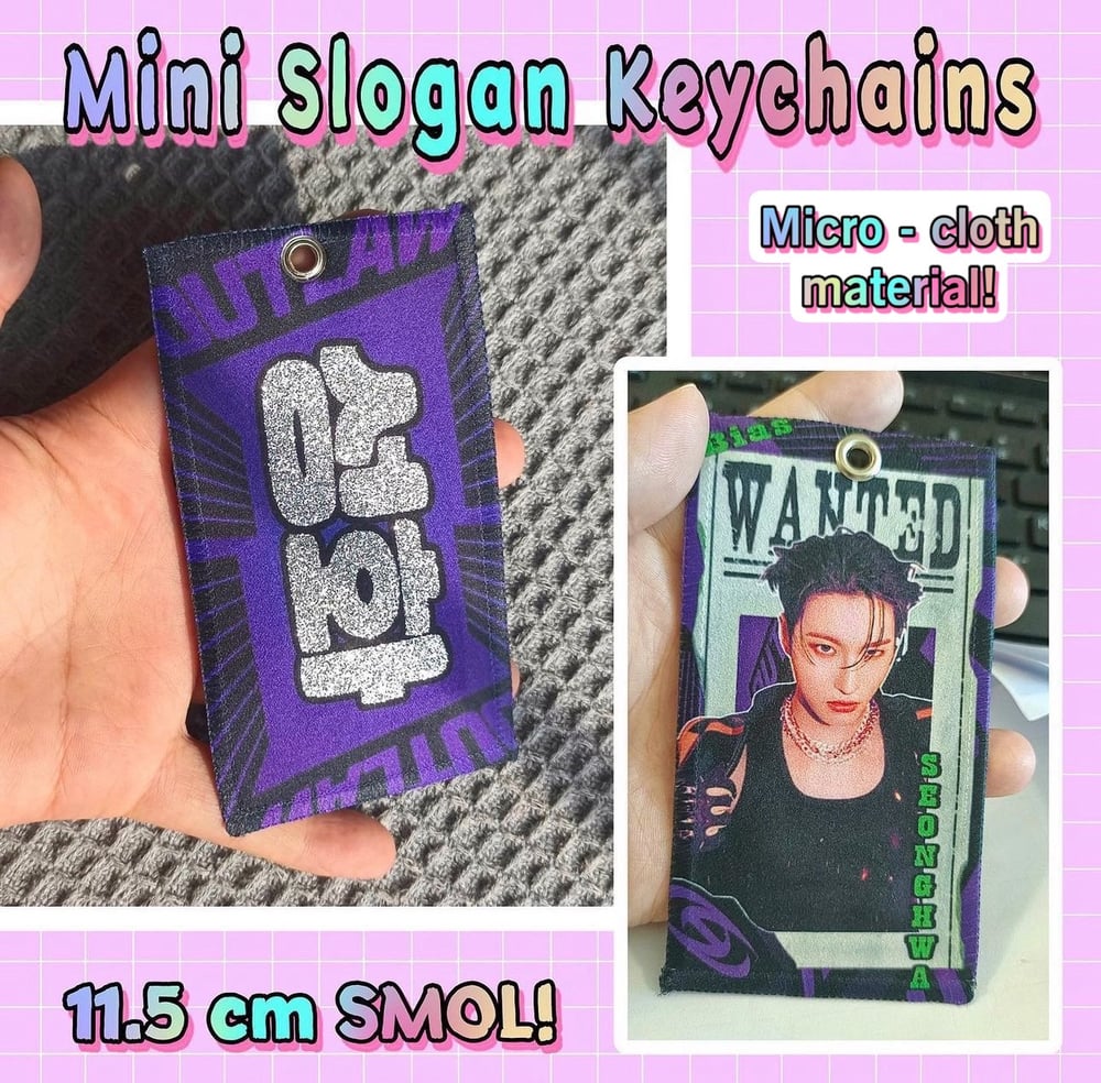 Image of ATZ Mini Slogan Keychains INSTOCK