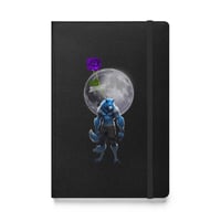 Moon Wolf Hardcover Notebook 