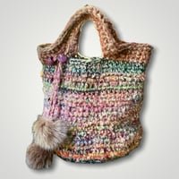Image 1 of Handmade Crochet Market Bag