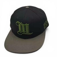 Mayjah " Lettered Logo" Snapback Blk/ Grn