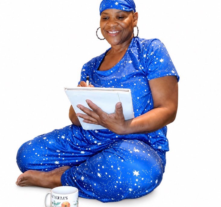 Image of Galaxy Stars 3-Piece Pajama Set