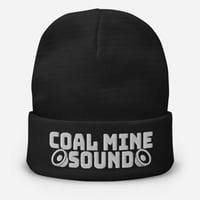 Embroidered black Beanie