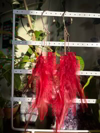 Image 4 of Rose gold and feathers cuff earrings 