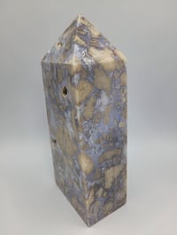 Image 5 of 3.7lb Blue Flower Agate Crystal 8" Tower
