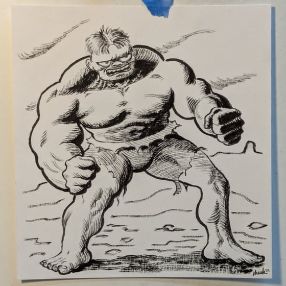 Image of HULK ink and brush