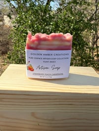 Image 1 of Pure Essence Artisan Soap - Strawberry Peach Champagne