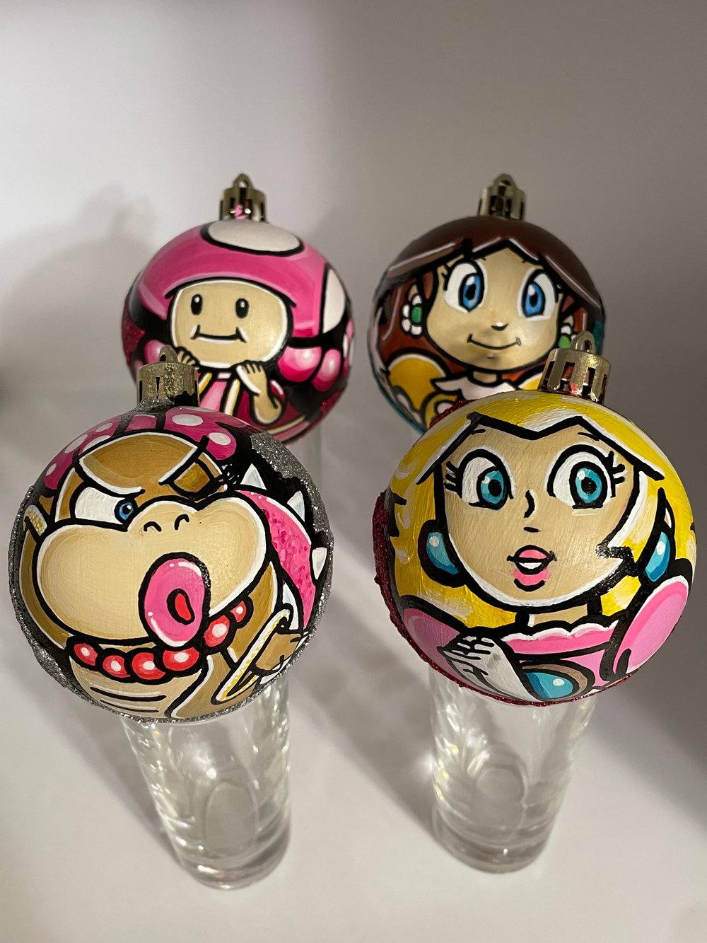 Mario Bro inspired ornaments 