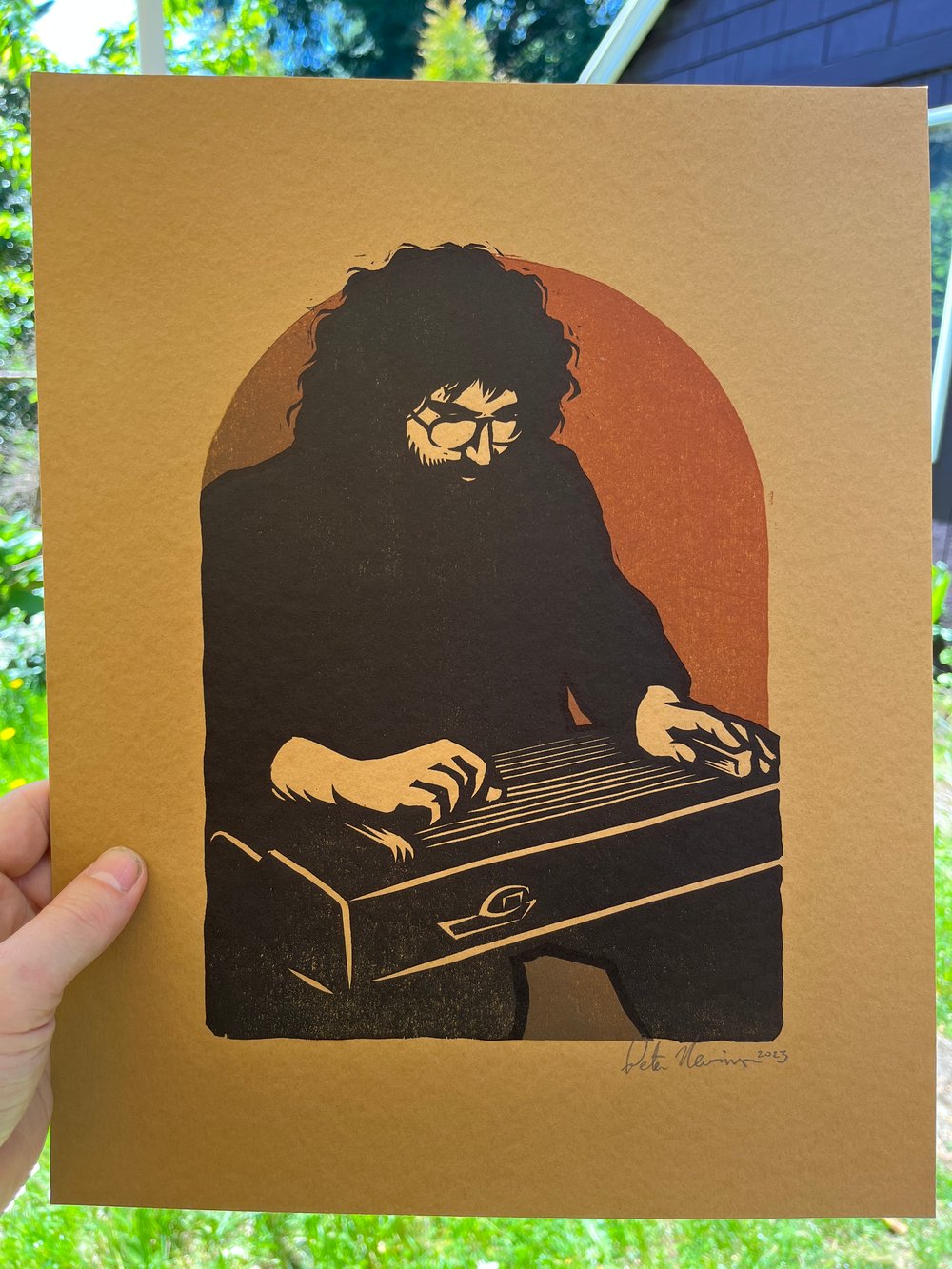 Jerry on dark paper