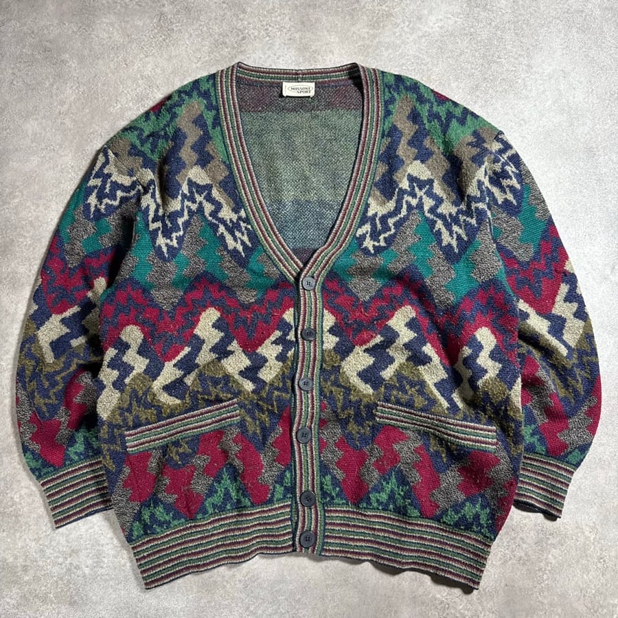 Image of 1990s Missoni Sport Cardigan, Size XXL