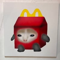Image 1 of [Painting] Happy Meal Cat