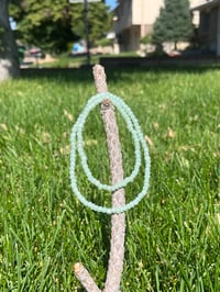 Summer Teal Anklet & Bracelet Set 