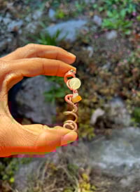 Image 4 of PYRITE X JADE X TIGERS EYE X CLEAR QUARTZ STALACTITE 