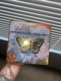 Image 3 of butterfly wall art with affirmation 