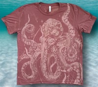 Image 1 of “OCTOPUS” BLEACH PAINTED T-SHIRT LARGE