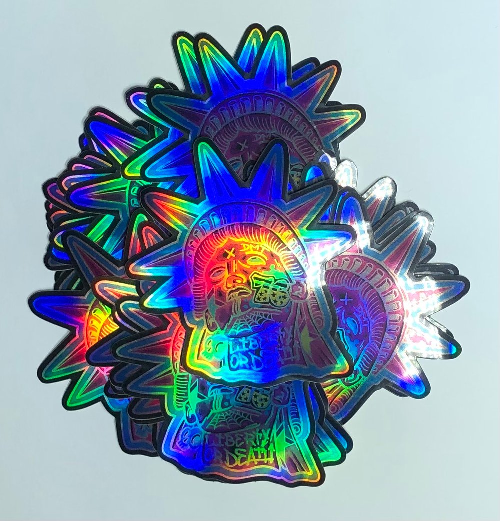 Holographic Liberty Sticker