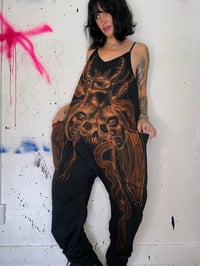 Image 3 of “QUEEN STAG BEETLE” CUSTOM BLEACH PAINTED BAGGY JUMPER LARGE