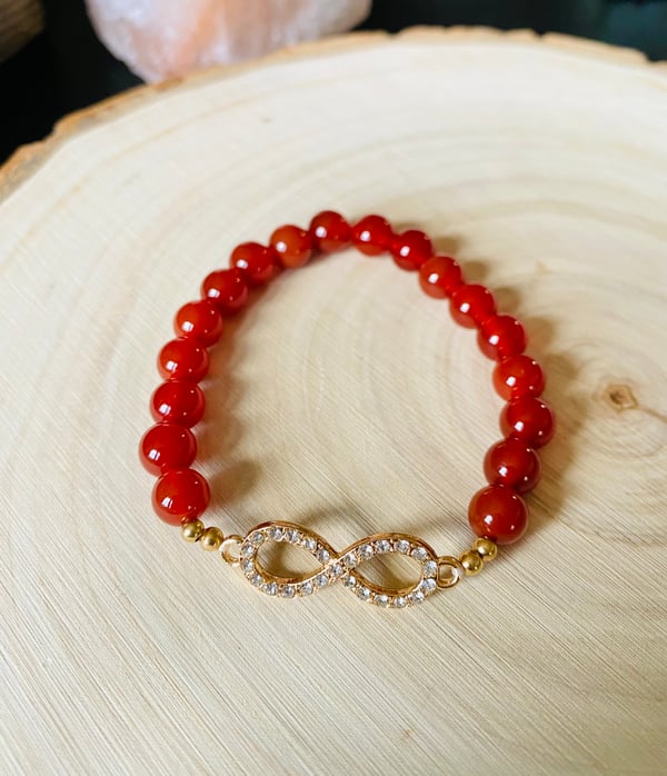 Image of “Infinitely Protected” Carnelian Bracelet 