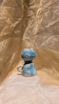Image 1 of Funky Gingham Organic Vase