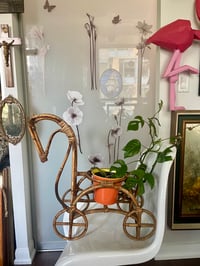 Image 1 of Rattan Horse Planter