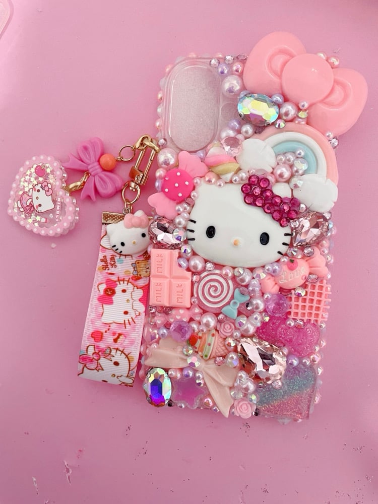 bling kawai kitty phonecase PM8