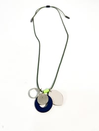 Image 1 of Nomadic Collection - Shape Necklace Khaki, Navy,  Blush and Wasabi