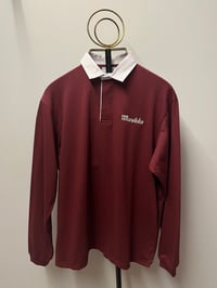 Image 1 of MOVIDA RUGBY PLAIN POLO BURGUNDY