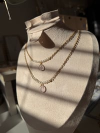 Image 5 of Pink Skies Seaglass Necklace