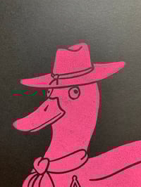 Image 2 of 'Percy Peckin' blockprint