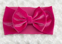 Velvet fuchsia shimmer headwrap 