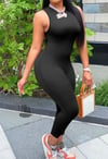 Sleeveless Skin Tight Jumpsuit 