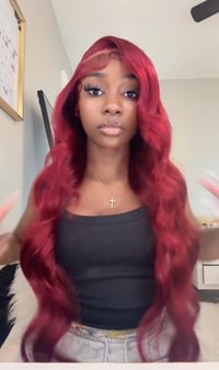  full 13*6 transparent lace 28 inch 99j wig 180% density