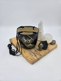 Image 2 of Black Ginko Hanging Planter