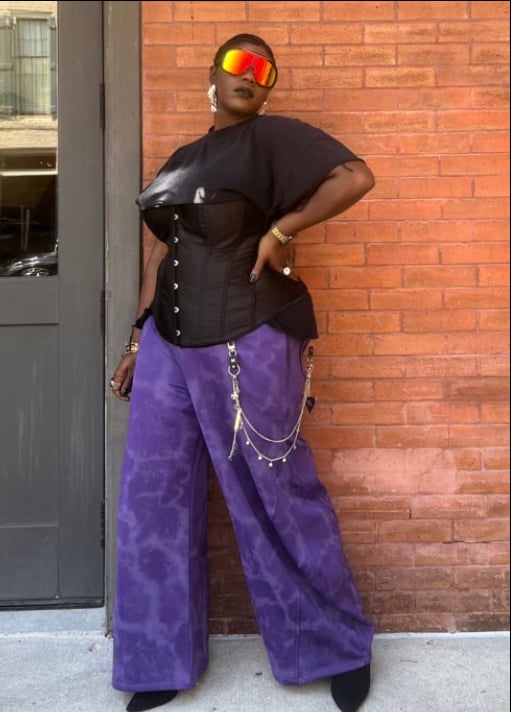 Image of Purple Rayne Rope Pants 