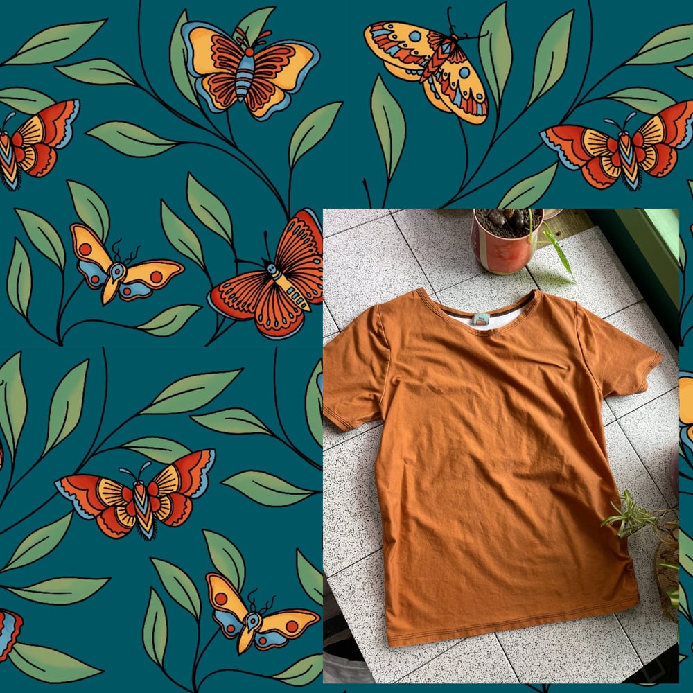 Image of Blue Moth Artsit Series Tshirt- Unisex