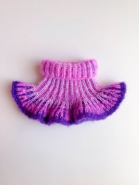 Image 1 of Sofie and Iris Purple, Lilac and Lavender Mohair Collar