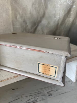Image of Painted vintage wooden box