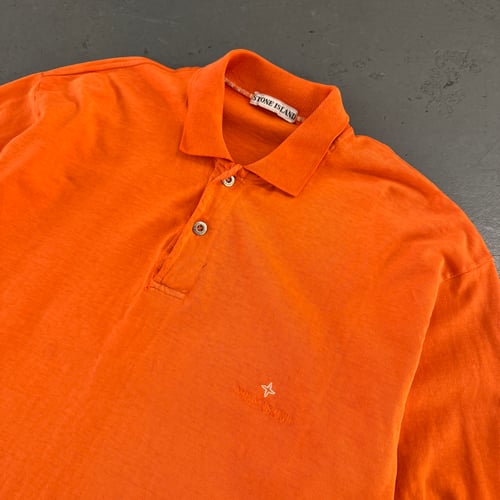 Image of 1980s Stone Island polo shirt, size XL