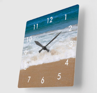 Image 2 of Square Clock Beautiful Relaxing Beach 