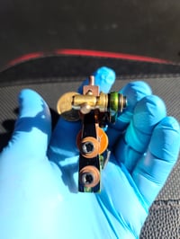 Image 4 of Green and copper coil tattoo machine 