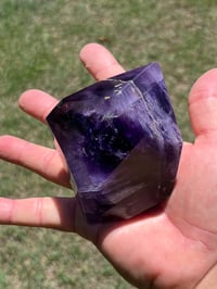 Image 4 of Blue Flash Amethyst Polished Freeform | Zambia #2698
