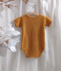 Image 3 of Boys bodysuit Patrick - honey | photo props | 12-18 months