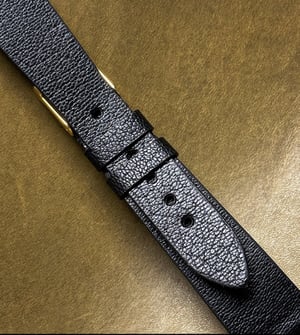 Image of The Thinnest - Premium Goatskin Extra Thin Watch Strap - Black