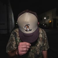 Image 4 of Too High Brown Bud Trucker Hat