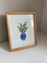 Framed “Blue Vase” Original Painting