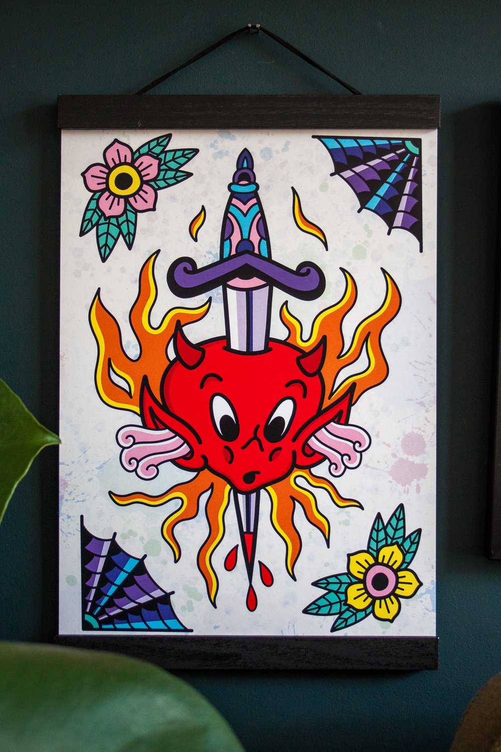 Image of Hot Stuff Dagger Head A4 Print