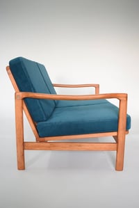 Image 3 of Banquette 2 places BZ velours bleu